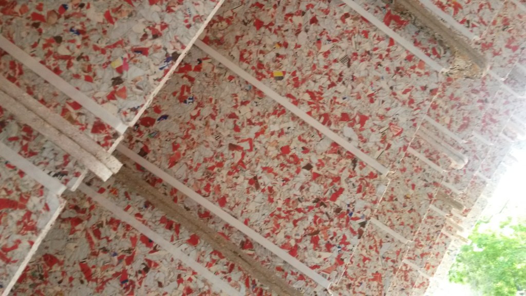 ETH Zurich pavilion detail reflects daylight