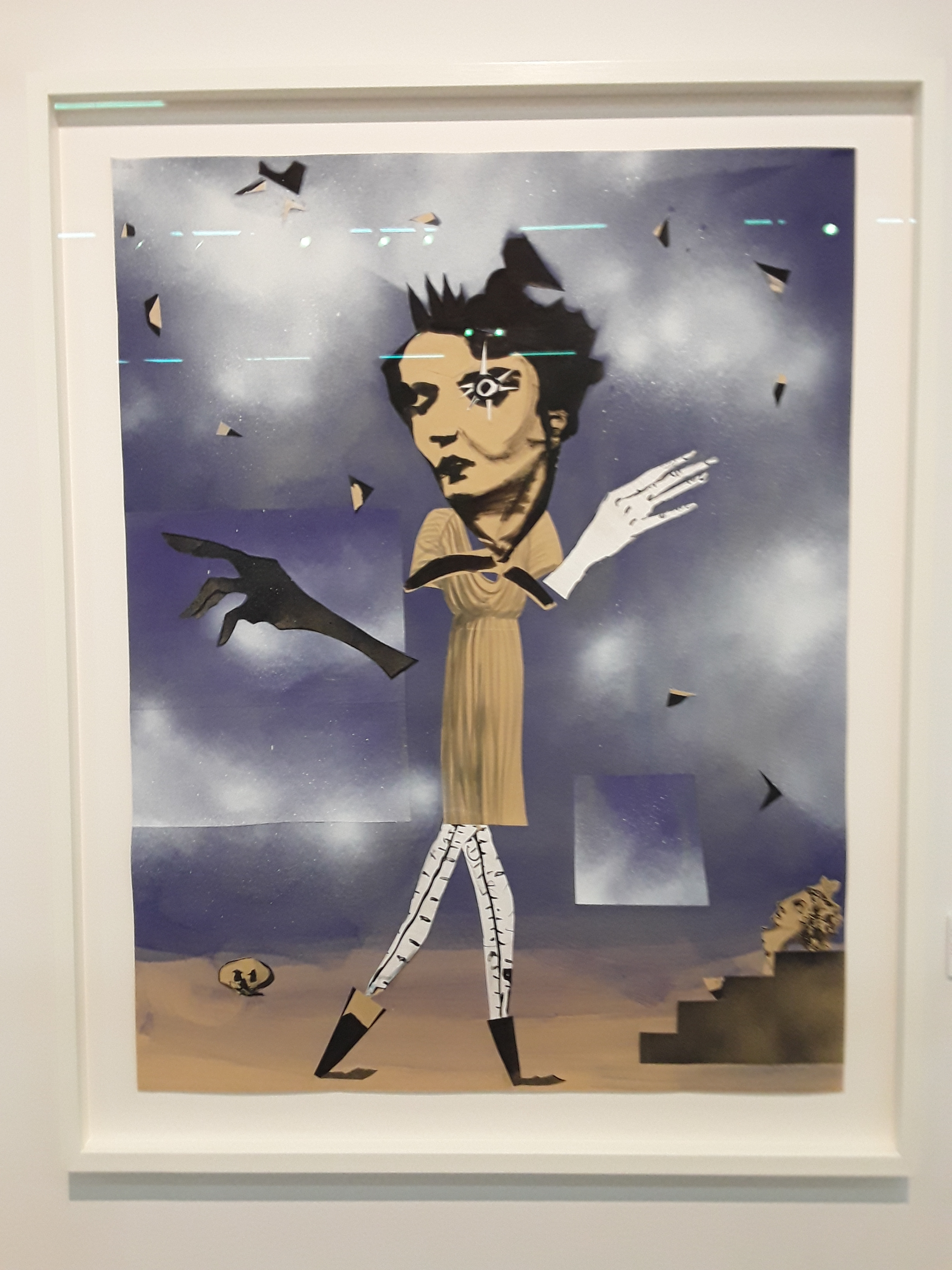 Moyna Flannigan, Tear 52, 2019, ink, gouache, spray paint and collage on paper.