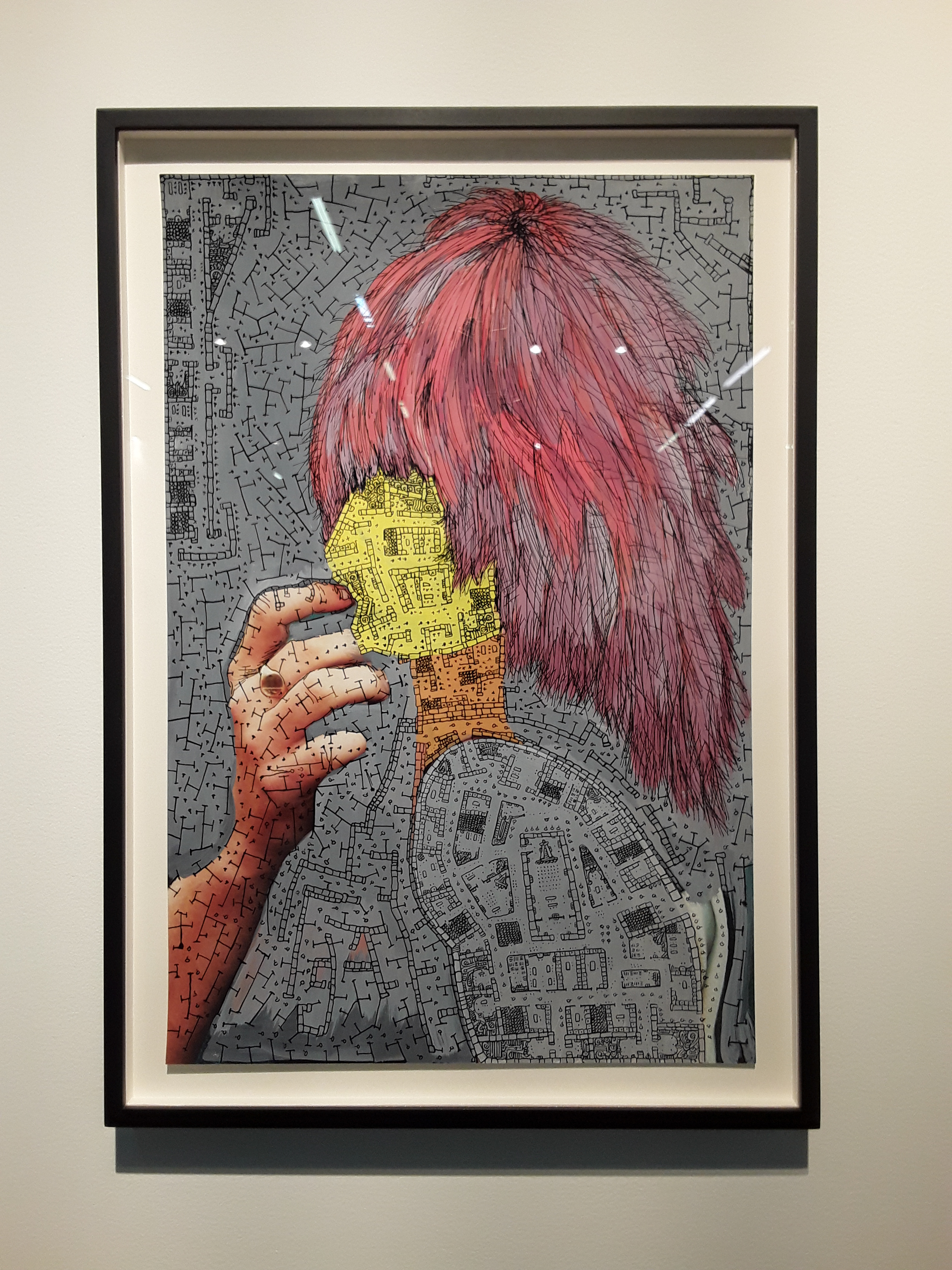 Kim Jones, Untitled, 2003-2009, acrylic and ink on colour photograph.